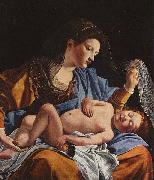 Orazio Gentileschi Madonna with Child by Orazio Gentileschi. oil